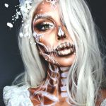 glam-white-skull-makeup-halloween-ideas