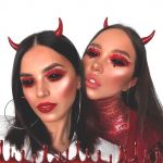 spooky-devil-makeup-halloween-idea