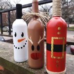 wine-bottle-vases-diy-christmas-craft-idea