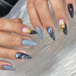 foil-gold-blue-nail-art-idea-2020