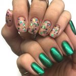 metallic-green-nail-art-idea-2020-winter-nails