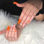 neon-orange-nude-nail-art-trend-idea-