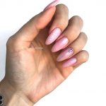 pink-silver-glittery-striped-nail-art-idea-winter-nails-