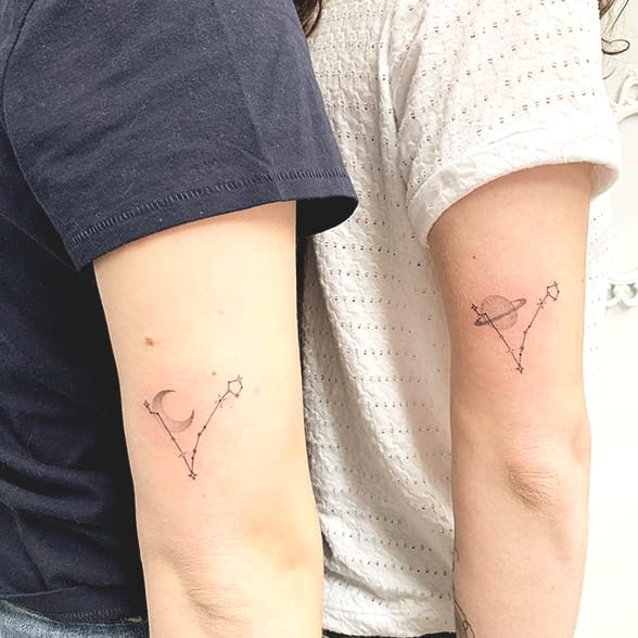 72 Creative Matching Best Friend Tattoos In 2020 That Are Super Cute