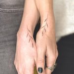 leaves-best-friend-tattoo-idea