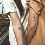 leaves-flowers-bffs-tattoo-ideas