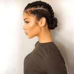 straight-back-cornrows-low-bun-hairstyle-idea