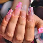 flames-pink-spring-nail-art-idea