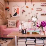 flower-wall-decor-idea-living-room-decoration