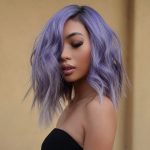 lilac-choppy-lob-hairstyle-idea-2020-hair-color-ideas