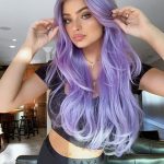 lilac-hair-with-dark-roots-hair-color-idea-2020