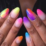 nude-to-neon-ombre-spring-nail-art-ideas