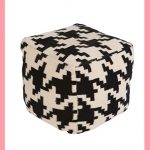 black-and-white-pouf-chair