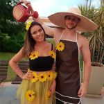 sunflower-and-gardener-halloween-couples-costume