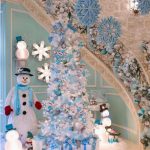 snowman-blue-christmas-tree-decor-idea